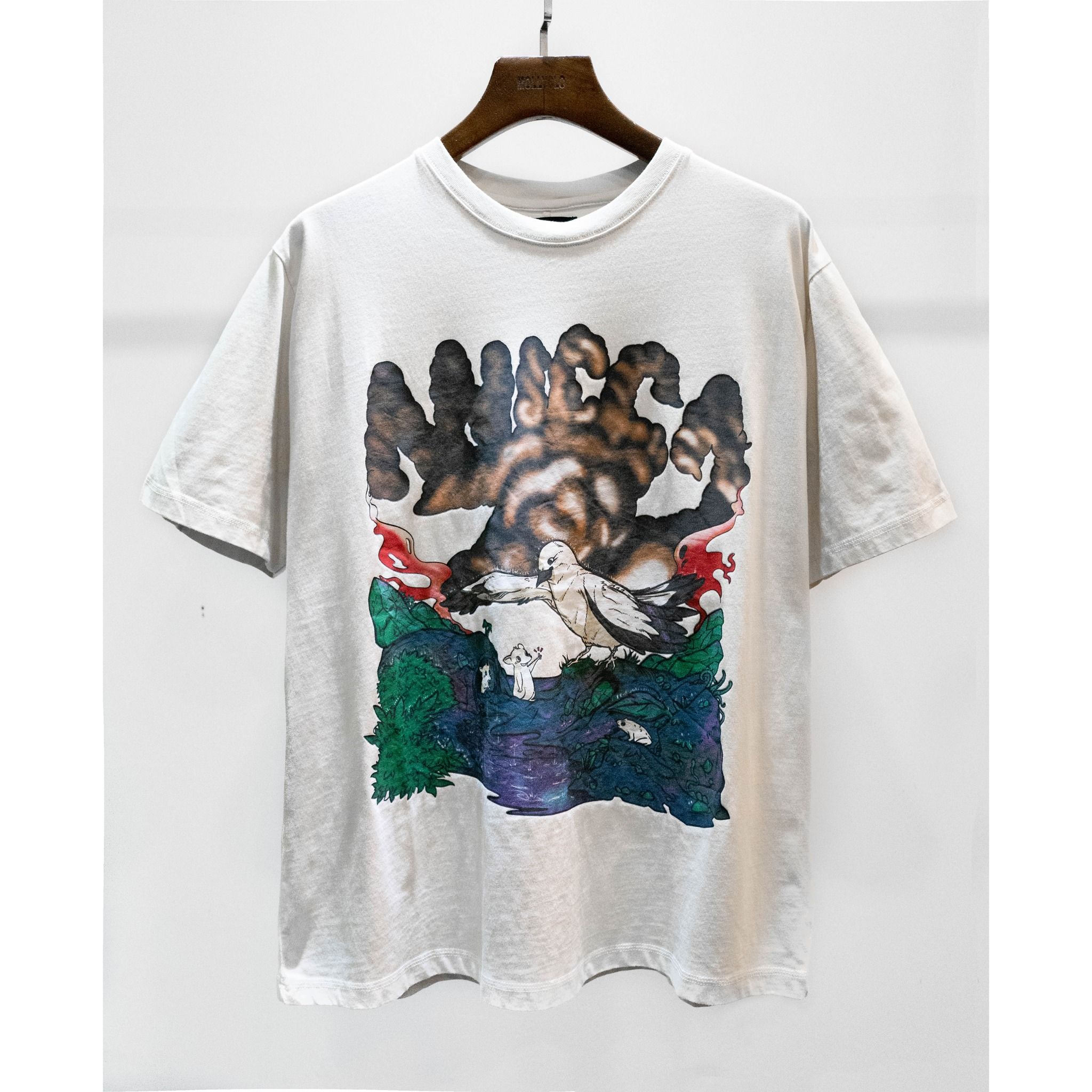 IN THE RAIN T SHIRT OFFWHITE ANICCA READY MADE