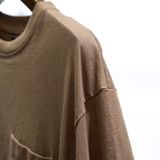  SPLIT POCKET T-SHIRT - DARK TAN 