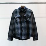  DENIM COLLAR SHIRT - WOODSMOKE 