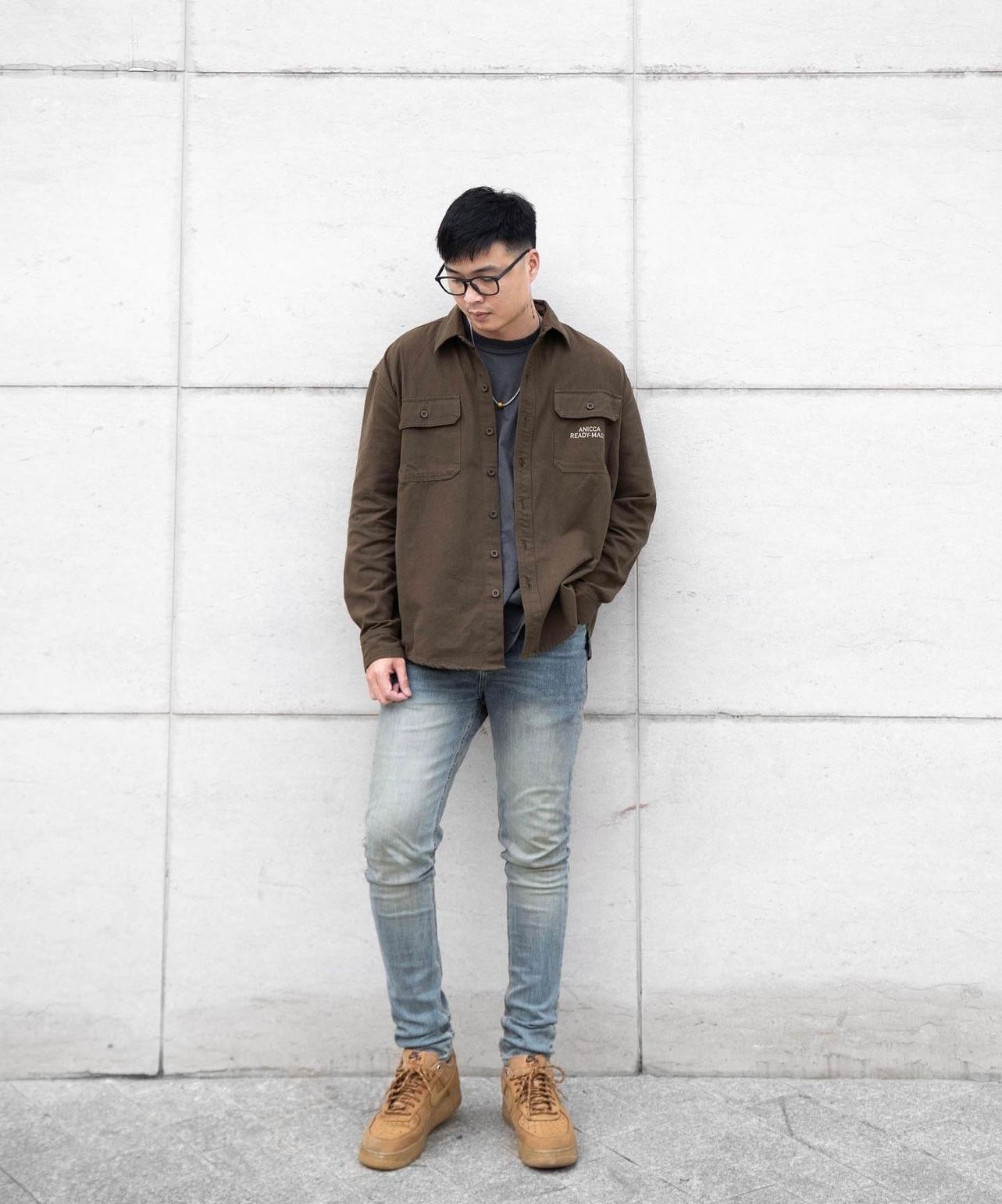 LONG SLEEVE CANVAS SHIRT - MILLBROOK – ANICCA READY-MADE