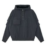  NYLON HALF ZIP JACKET - CLAY 