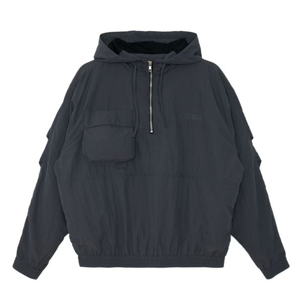  NYLON HALF ZIP JACKET - CLAY 
