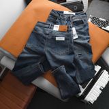  Quần Jean Nam ZARA JZR003 WAS RÁCH GỐI Màu Xanh Bụi Hiếm Xịn Form SlimFit Mềm Mịn Co Giãn Hàng Xuất Xịn Có Big Size 