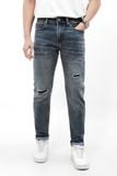  Quần Jean Nam ZARA JZR003 WAS RÁCH GỐI Màu Xanh Bụi Hiếm Xịn Form SlimFit Mềm Mịn Co Giãn Hàng Xuất Xịn Có Big Size 