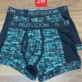  Quần Lót (Sịp) Nam BOXER FRUIT Of The LOOM Mỹ Đùi có cửa vải thun cotton Mát Nhiều Màu Họa Tiết Chính Hãng USA 