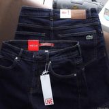  Quần Short Jean XANH NAVY nam LACOSTE XANH NAVY xịn logo cá sấu thêu 2 túi trước 2 túi sau CÓ BIG SIZE 