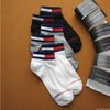 1 Đôi Vớ nam nữ Ngắn Kẻ Sọc Ngang Viển Cổ Tommy Hilifiger