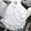  Áo Sơ Mi Đũi Nam Tay Dài Không Túi LCST Cá Sấu PHỐI VIỀN SlimFit Vải Linen Nhẹ Cao Cấp Full Tem Tag Code Cực Xịn 