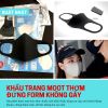Khẩu Trang 3D Vải Mút Thơm Đứng Form Không Gãy Chống Thấm Nước Thoáng Hơi
