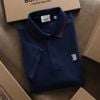 Áo Thun Nam Polo BURBERRY VIỀN ĐỎ PHỐI CÔ LONDON ENGLAND 3 MÀU Vải Lục Giác Cao Cấp Sang Trọng Có Big Size
