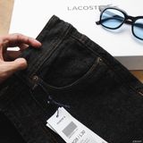  Quần Jean Nam LACOSTE CX007 MÀU ĐEN MUỐI TIÊU Lót Viền Ống Form SlimFit Mềm Mịn Co Giãn Hàng Xuất Xịn Có Big Size 