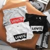 Áo thun (phông) nam hoạ tiết hình logo LV MỸ 4 Màu vải cotton cực mịn mát Hàng Xịn Có Big Size