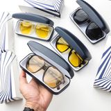  Mắt Kính mát nam đi ngày và đêm LACOSTE tròng kính Polarized phân cực chống tia UV 400 xuất xịn + Free Ảnh Test phân cực 