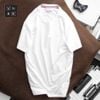 Áo Thun Nam Cổ Tròn, Áo Phông Màu Trắng LACOSTE FRANCE LIMITED Xuất Xịn Logo màu có big size