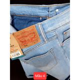  Quần Short Jean nam LEVIS 514 Taper Form Slim Hàng Xuất Xịn Có Big Size Cao Cấp DV Màu Xanh Sáng 