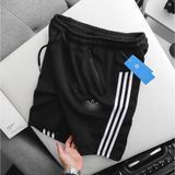  Quần Short Thun Thể Thao ADIDAS TÚI CHÉO LOGO 2 Màu 2 da túi khóa Ziper cạp chun mịn mát 