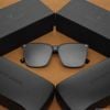 New Mắt Kính Mát Nam Nữ Chữ V GENTLE MONSTER Màu Đen tròng kính Polarized phân cực chống tia UV 400 xuất xịn + Ảnh Test