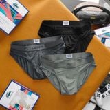  [Siêu Nhẹ Mát] Quần Lót (Sịp) Nam TAM GIÁC LCST COOL Logo Cá Vải Lụa Lỗ Kim Mềm Mướt Lạnh 4 Chiều Chuẩn Hãng 3 Màu 