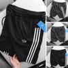 Quần Short Thun Thể Thao ADIDAS TÚI CHÉO LOGO 2 Màu 2 da túi khóa Ziper cạp chun mịn mát