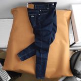  Quần Jean Nam LCST MÀU NAVY ĐẬM Lót Viền Ống Form SlimFit Mềm Mịn Co Giãn Hàng Xuất Xịn Có Big Size 360 