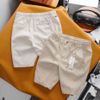  Quần Short Nam LCST 2023 LINEN ĐŨI NHẸ MÁT mềm, quần ngố nam chuẩn form cạp dây rút Hàng Xuất Xịn Chính Hãng 4 Màu 