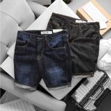  Quần Short Jean nam Lacoste xịn logo cá sấu thêu 2 túi trước 2 túi sau 2 màu CÓ BIG SIZE 