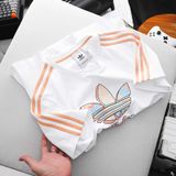  Áo Thun Lạnh T-Shirt Nam Nữ Adidas 3 Lá CHỮ CAM Chất Liệu Vải Mát 2 Màu Hàng Xuất Xịn Chuẩn Hãng Cao Cấp 