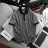 Áo Thun Nam Regular POLO SHIRT LCST VẢI CVC XỊN Mắt Len Thu Đông 2 Da khuy khắc Logo thêu dáng dài Cao Cấp Có Big Size