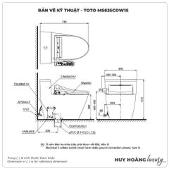 Bồn cầu thông minh TOTO MS625CDW15