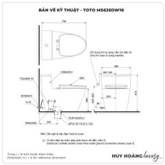 Bồn cầu thông minh TOTO MS625DW16