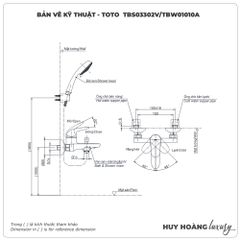 Sen tắm nóng lạnh TOTO TBS03302V/TBW01010A