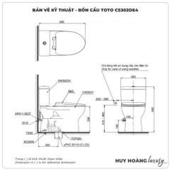 Bồn cầu nắp rửa cơ TOTO CS302DE4
