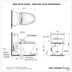 Bồn cầu thông minh TOTO CS767CRW15