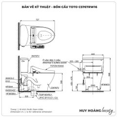 Bồn cầu thông minh TOTO CS767RW16