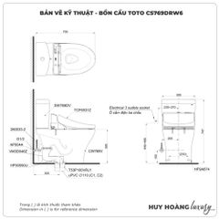 Bồn cầu thông minh TOTO CS769DRW6