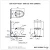 Bồn cầu TOTO 2 khối CS818DT2 (Nắp TC393VS)