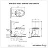 Bồn cầu TOTO 2 khối CS818DT8 (Nắp TC600VS)