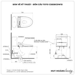 Bồn cầu thông minh TOTO CS838DW14