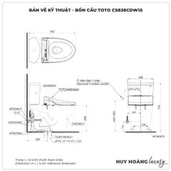 Bồn cầu thông minh TOTO CS838CDW15
