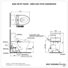 Bồn cầu thông minh TOTO CS838DW16