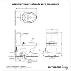 Bồn cầu thông minh TOTO CS945DNW6