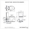 Bồn cầu TOTO 2 khối CS945PDT8 (Nắp TC600VS)
