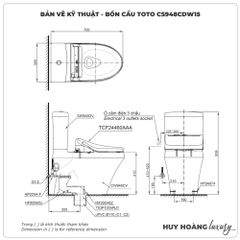 Bồn cầu thông minh TOTO CS948CDW15