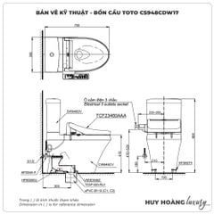 Bồn cầu thông minh TOTO CS948CDW17
