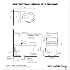 Bồn cầu thông minh TOTO CS948DW11