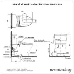Bồn cầu thông minh TOTO CS986CGW15
