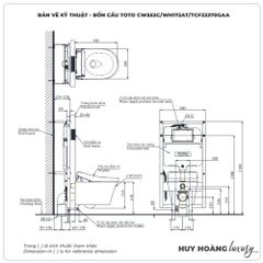 Bồn cầu treo tường TOTO CW553C/TCF33370GAA/WH172AT/MB170P nắp điện tử