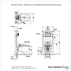 Bồn cầu treo tường TOTO CW812REA/TCF47360GAA/WH172AAT/TCA546/MB171M nắp điện tử