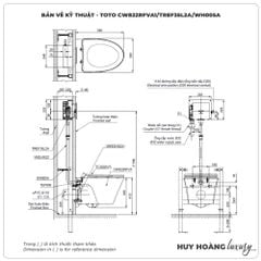 Bồn cầu treo tường TOTO CW822RFVA1/TREF35L2A/WH005A