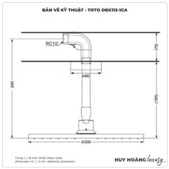 Bát sen gắn trần TOTO DBX113-1CA